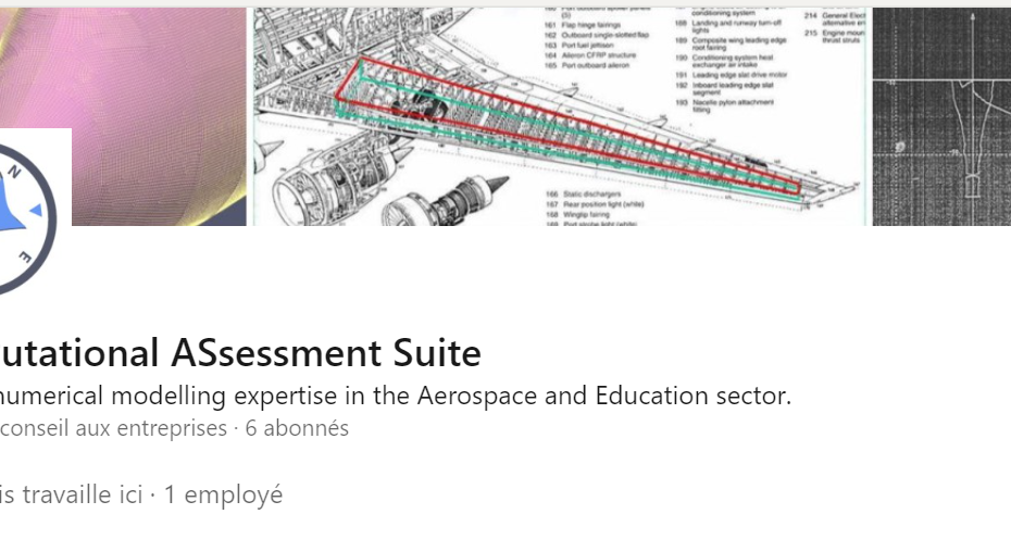Capture of the company page on LinkedIn - COMPutationnal·ASsessment·Suite