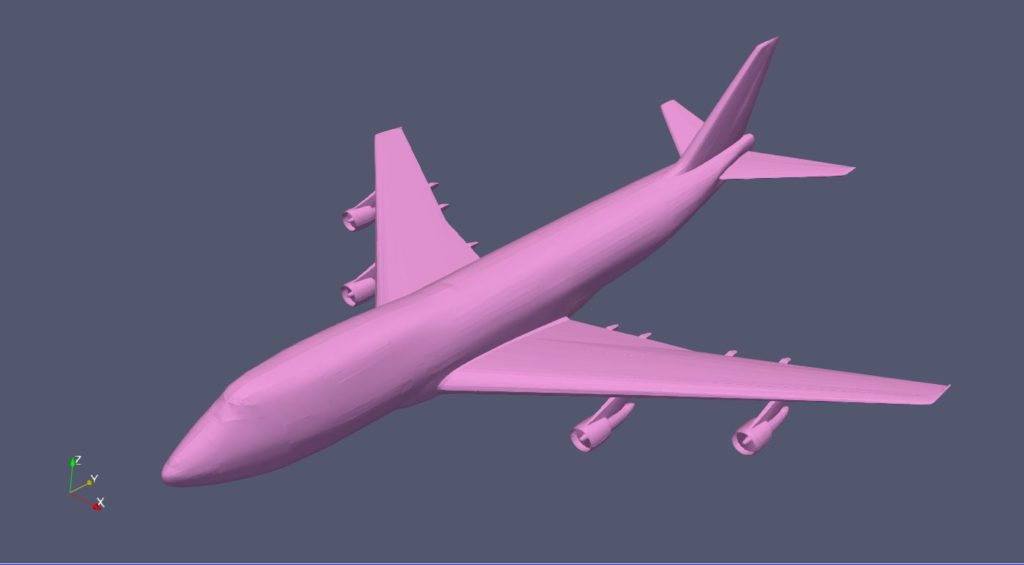 A B747 mesh suitable for STRATOFEM