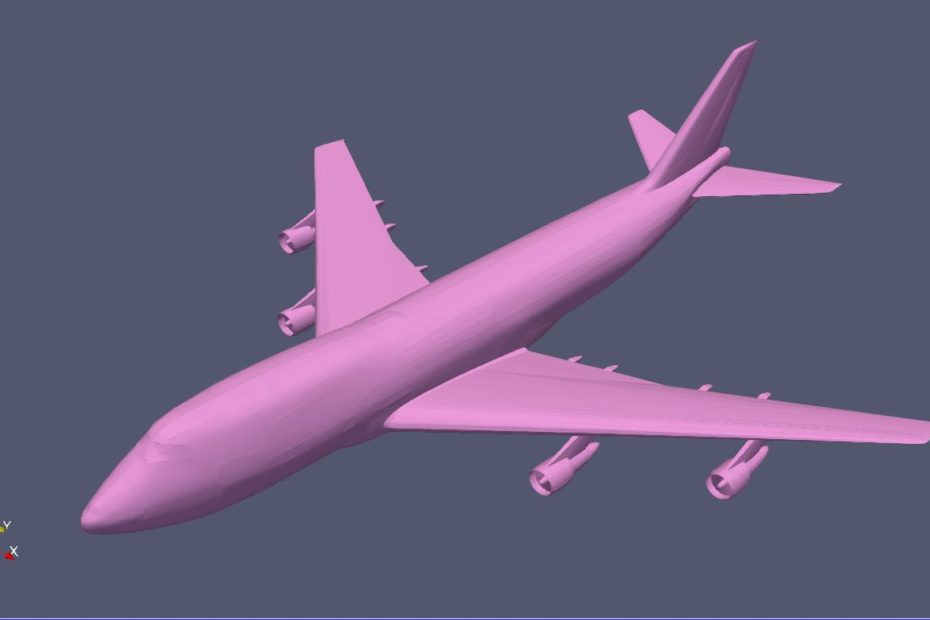 A B747 mesh suitable for STRATOFEM