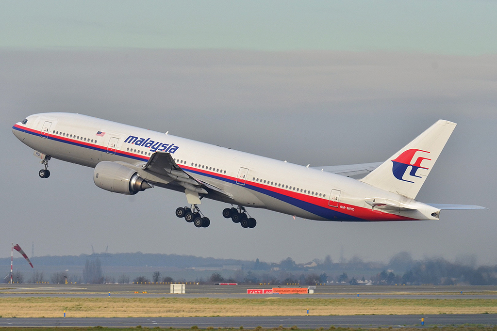 Malaysian Airlines Boeing 777 taking off - similar to MH370