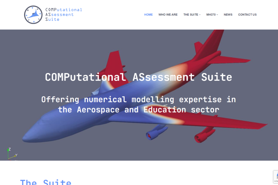 Capture of the home-page of the COMPutational·ASsessment·Suite website